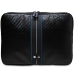 Pokrowiec BMW Carbon & Blue Stripe na laptopa 16" - czarny