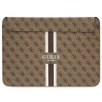 Pokrowiec Guess 4G Printed Stripes na laptopa 14" - brązowy