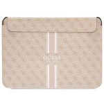Pokrowiec Guess 4G Printed Stripes na laptopa 14" - różowy