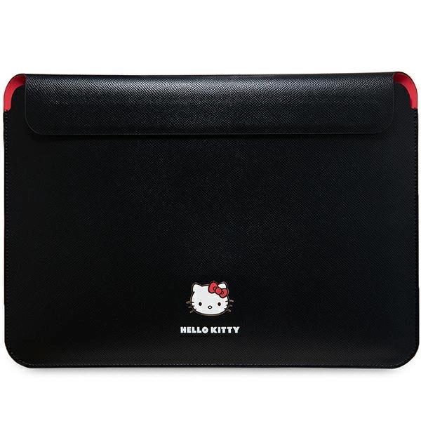 Pokrowiec Hello Kitty PU Metal Logo na laptopa 14" - czarny
