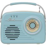 Setty Głośnik bluetooth z radio Retro P350 niebieskie