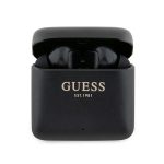 Słuchawki Bluetooth Guess Printed Logo TWS + stacja dokująca - czarne