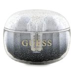 Słuchawki Bluetooth TWS Guess Glitter Gradient ze stacją dokującą - czarne