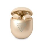 Słuchawki bezprzewodowe Guess Triangle Logo Bluetooth TWS - złote