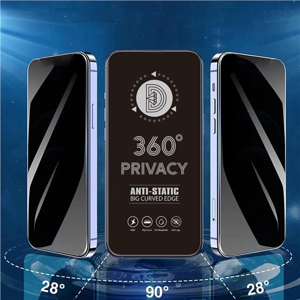 Szkło hartowane Privacy 360 do Samsung Galaxy S25 Ultra kompatybilne z fingerprint