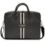 Torba Guess 4G Printed Stripes na laptopa 16" - czarna