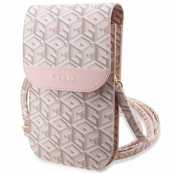 Torebka Guess GCube Stripes - różowe