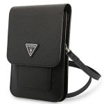 Torebka Guess Saffiano Triangle - czarna