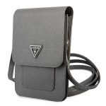 Torebka Guess Saffiano Triangle - szara