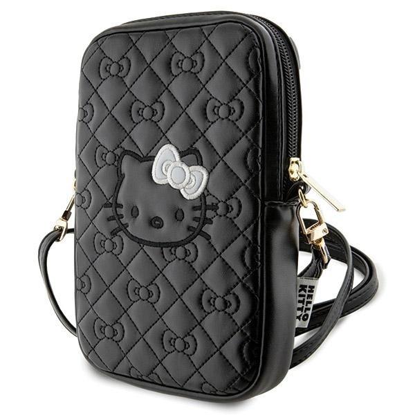 Torebka Hello Kitty Quilted Bows Strap - czarna