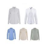 VL PRITHVI WOMEN. Koszula Oxford (180 g/m2) dla kobiet, wykonana z bawełny (50%), poliestru (45%) i elastanu (5%)