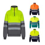 VL THOR. Dwukolorowa bluza (300 g/m2) z polaru poliestrowego (100%)