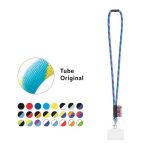 WATFORD. SET Lanyard TUBE Long (O 7 mm) z karabińczykiem 9 mm, zapięciem bezpieczeństwa O 7 mm i sztywnym uchwytem na identyfikator/kartę o wymiarach 91 x 68 mm