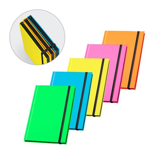 WATTERS. Notatnik A5 z fluorescencyjnego PU z kartkami w linie