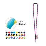 WISBECH. SET Lanyard TUBE Long (O 7 mm) z karabińczykiem 9 mm i zapięciem bezpieczeństwa O 7 mm