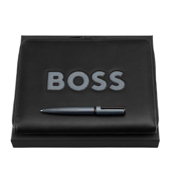 Zestaw HUGO BOSS (długopis i teczka konferencyjna A5)