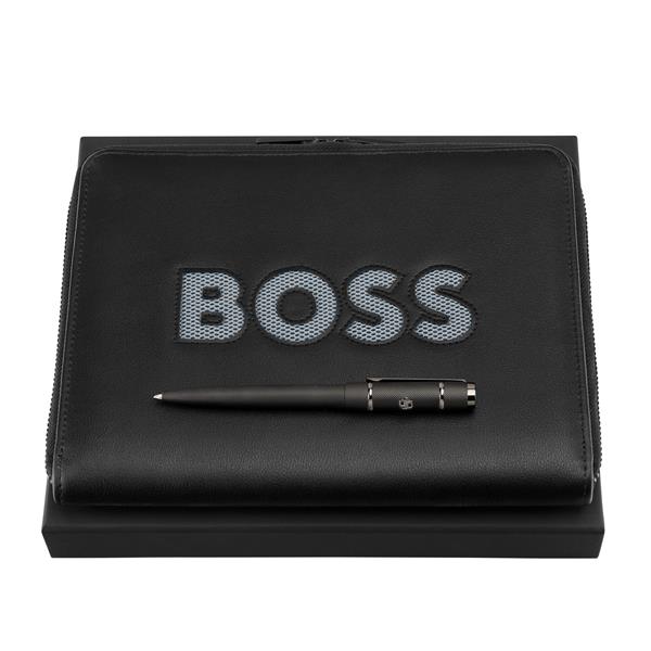 Zestaw HUGO BOSS (długopis i teczka konferencyjna A5)