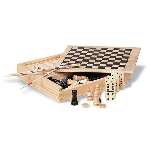 4 gry w drewnianym op - KC2941-40