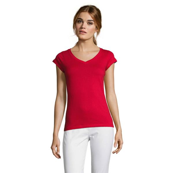 MOON Damski T-SHIRT 150g - S11388-RD-3XL