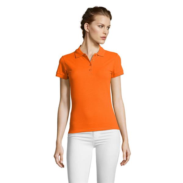 PEOPLE Damskie POLO 210g - S11310-OR-XXL