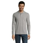 PERFECT MEN LSL POLO 180g - S02087-GY-3XL