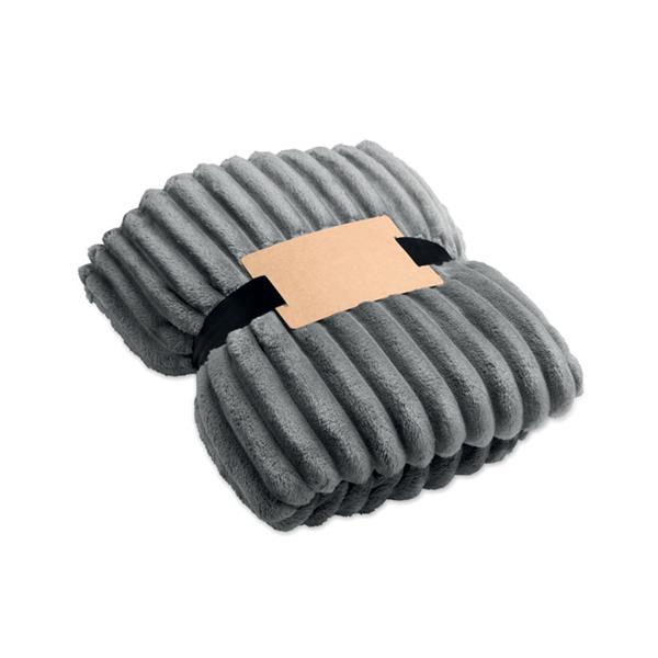 Polarowy koc w paski RPET - MO3184-15