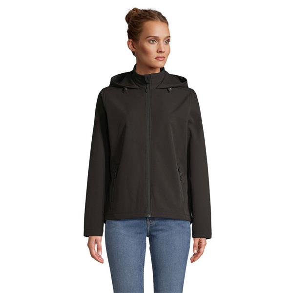 RACE WOMEN Kurtka z kapturem - S04448-BK-XXL