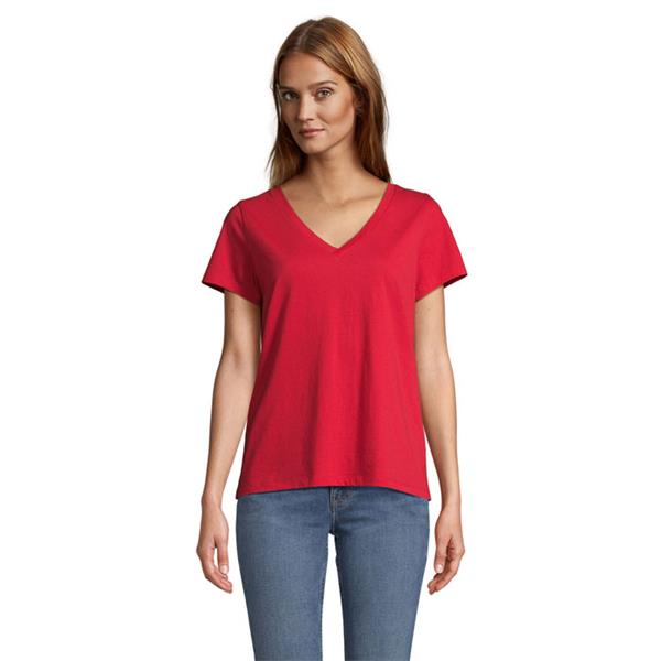 REGENT V T-SHIRT WOMEN - S04766-RD-L