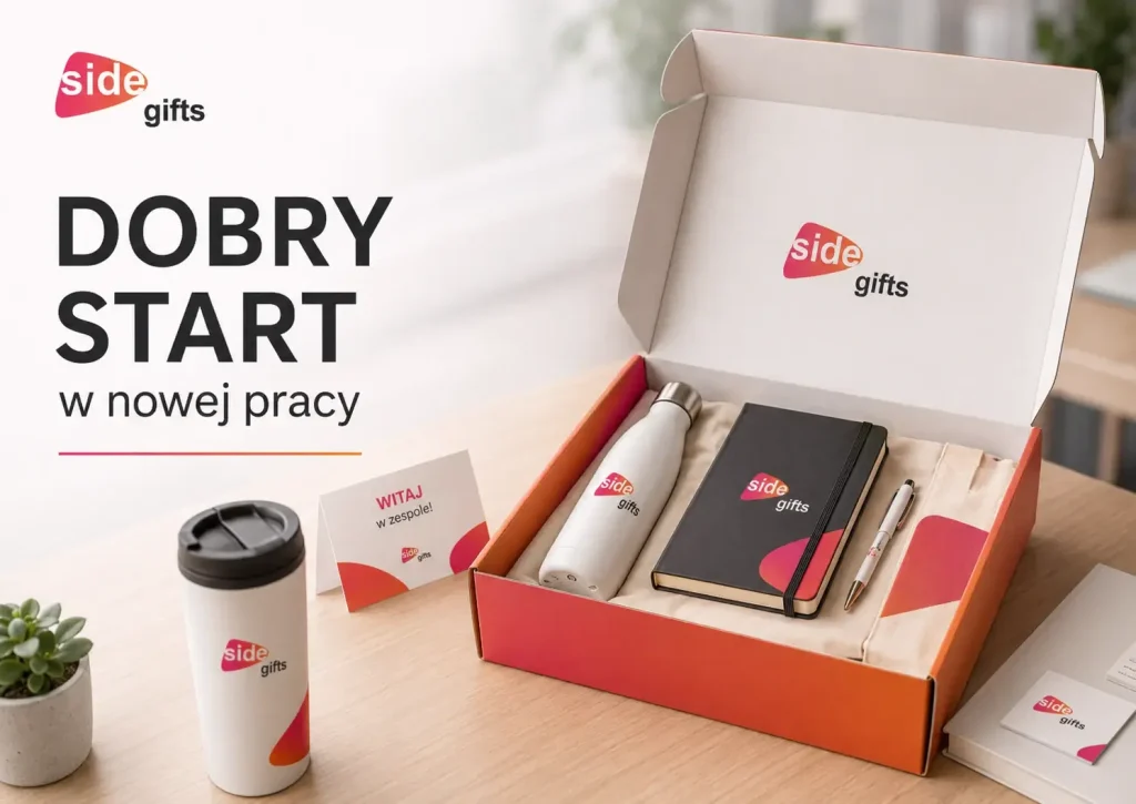 Warianty welcome packa dla pracownika w wersji ekonomicznej, standardowej i premium.