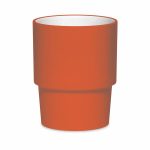 Barista pomarańczowy-biały - KUBEK BARISTA