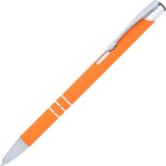 Długopis metalowy soft touch NEW JERSEY - pomarańczowy