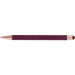 Długopis metalowy touch pen soft touch MIRAMAR - bordowy