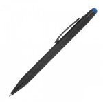 Długopis metalowy touch pen soft touch OHARA - niebieski