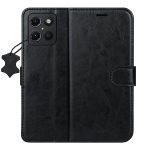 Etui skórzane Smart Luxe do Motorola Moto G15 / G15 Power / G17 / G17 Power czarne
