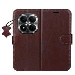 Etui skórzane Smart Luxe do Xiaomi Redmi Note 15 Pro 5G brązowe