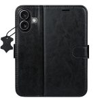 Etui skórzane Smart Luxe do iPhone 16 6,1" czarne