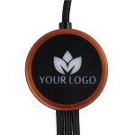 Kabel 3w1 z podświetlanym logo, LH-ZM04 - beżowy
