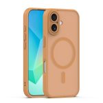 Nakładka Mag Matt do iPhone 16 6,1" brązowa camera protection