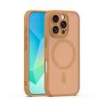 Nakładka Mag Matt do iPhone 16 Pro 6,3" brązowa camera protection