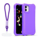 Nakładka SafePop ze smyczą do iPhone 12 / 12 Pro 6,1" fioletowa