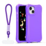 Nakładka SafePop ze smyczą do iPhone 15 6,1" fioletowa