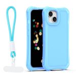 Nakładka SafePop ze smyczą do iPhone 15 6,1" niebieska