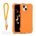 Nakładka SafePop ze smyczą do iPhone 15 6,1" pomarańczowa