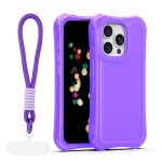 Nakładka SafePop ze smyczą do iPhone 15 Pro 6,1" fioletowa