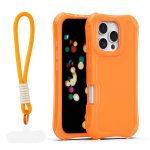 Nakładka SafePop ze smyczą do iPhone 16 Pro 6,3" pomarańczowa