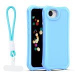Nakładka SafePop ze smyczą do iPhone 16e / 17e niebieska