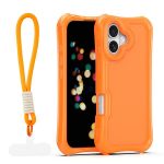 Nakładka SafePop ze smyczą do iPhone 17 6,3" pomarańczowa