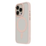 Nakładka Satin Elegant Mag do iPhone 15 Pro 6,1" różowa