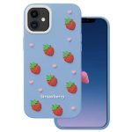Nakładka Strawberry do iPhone 11 niebieska