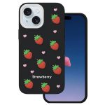 Nakładka Strawberry do iPhone 13 / 14 / 15 6,1" czarna